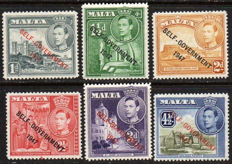 Malta Sc #235-240 MNH