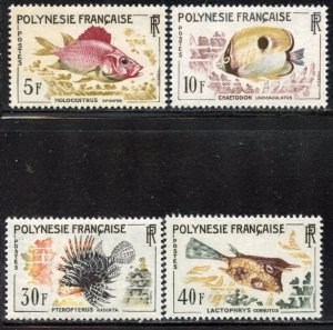 French Polynesia # 199-202, Mint Never Hinge. CV $ 38.50