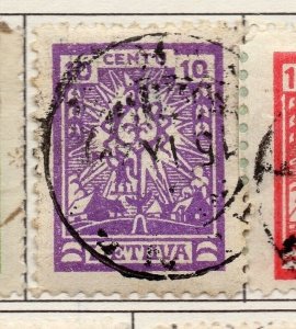 Lithuania 1921-27 Early Issue Fine Used 10c. 174356