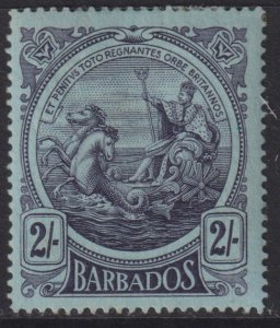 1916-18 Barbados Seal of the Colony 2/ issue MMH Sc# 137 CV $22.50