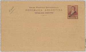 37365-  ARGENTINA - Postal Stationery  6 Centavos overprinted MUESTRA - SPECIMEN
