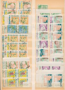 Liberia 1930s/40s Aviation RX Triangulars Sport MNH Used+Blocks (Apx 500) BL459