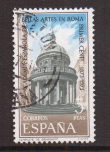 Spain    #1810  used   1974  Academy fine arts