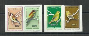 1992- Tunisia- Imperforated stamps- Birds of Tunisia Merops apiaster, Carduelis, 