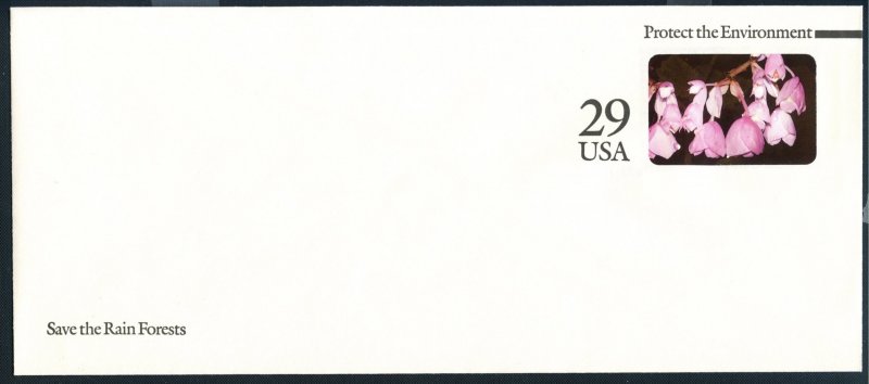 US Scott's # U627 29 Cent- Hillebrandia Flowers - No 10 Env.- Unused
