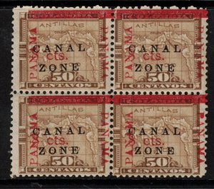 Canal Zone #20 Very Fine Never Hinged Block