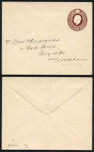 EP61 KGV 1 1/2d Brown Post Office Issued Envelope Size H Mint