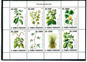 Sao Tome & Principe 2008 MEDICINAL PLANTS Sheet Perforated Mint (NH)