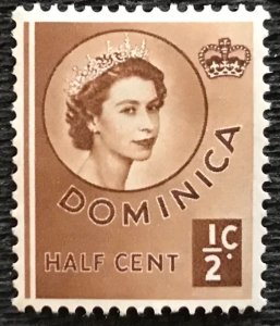 Dominica Scott #142 *MH* Single Queen Elizabeth II SCV $.25