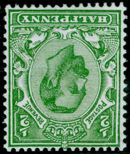 SG334 SPEC N3(2), ½d pale green, M MINT. Cat £40. WMK INV.