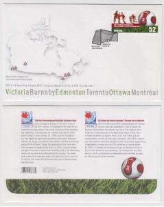 CANADA 2007, Jun 26 Sc 2220 ON CACHETED FD COVER SOCCER FOOTBALL