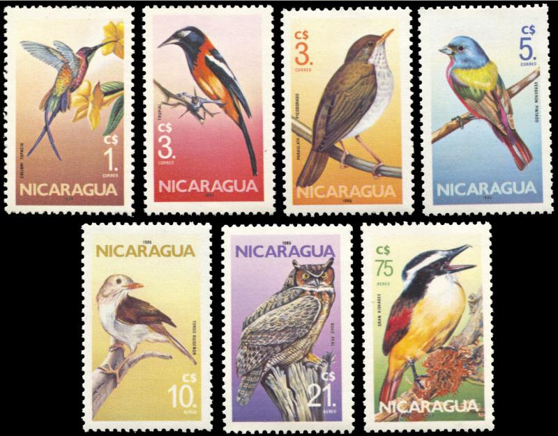 Nicaragua 1500-1506, MNH, Birds