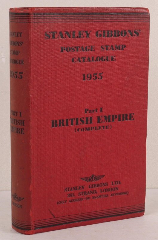 1955 Gibbons Postage Stamp Catalogue, Part I, British Empire.