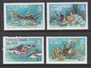 Turks and Caicos 491-494 Marine Life MNH VF