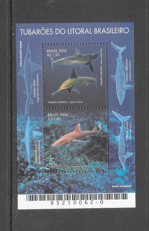 SHARKS - BRAZIL #3001  MNH