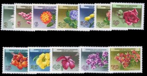 Salvador #751-756, C215-220 Cat$12.60, 1965 Flowers, complete set, never hinged