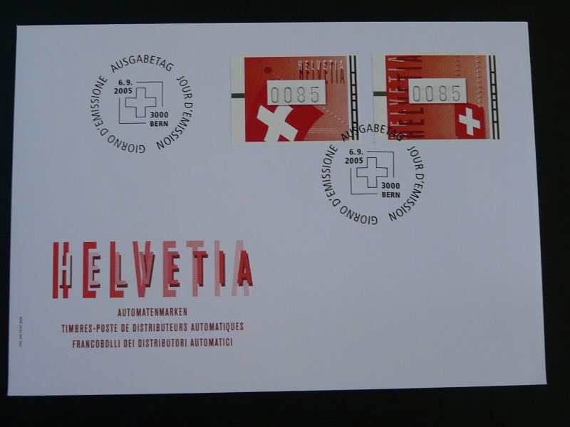 ATM Frama stamps FDC Switzerland 2005