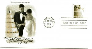 4735 66c Wedding Cake ArtCraft, FDC