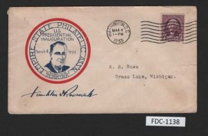 US FDC (1138), SC# ___,  early classic issues of 1930-1931, See image
