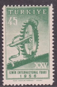 Turkey 1956 Izmir International Fair 45k Mint Never Hung SG 1636 VGC