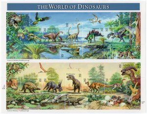 Scott #3136 WORLD of DINOSAURS Sheet of 15 Stamps - MNH