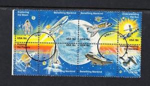 Scott 1919a Left Margin Blk Used -Space Achievement