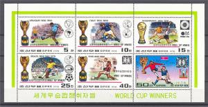 NORTH KOREA, WORLD CUP WINNERS MINISHEET NEVER