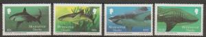 Montserrat SG 719 - 722 set of 4  MVLH - Fish