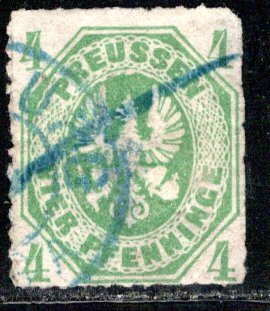 German States Prussia Scott # 15, used