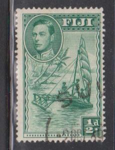 FIJI Scott # 117 Used - KGVI & Sailing Canoe