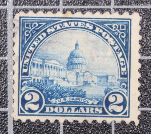 Scott 572 - $2.00 Capitol - Used - Nice Stamp - SCV - $9.00