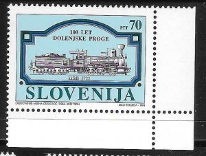 Slovenia 1994 Ljubljana-Novo Mesto Railway train Sc 203 MNH A3731