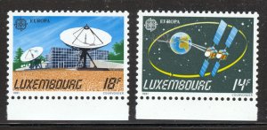 Luxembourg Scott 851-52 MNHOG - 1991 EUROPA/Space Issue - SCV $3.25