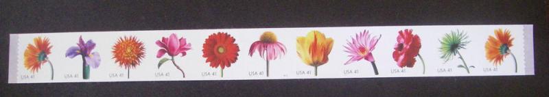 Scott 4175a, 41c Beautiful Blooms, PNC11 #P1111, MNH Coil Beauty