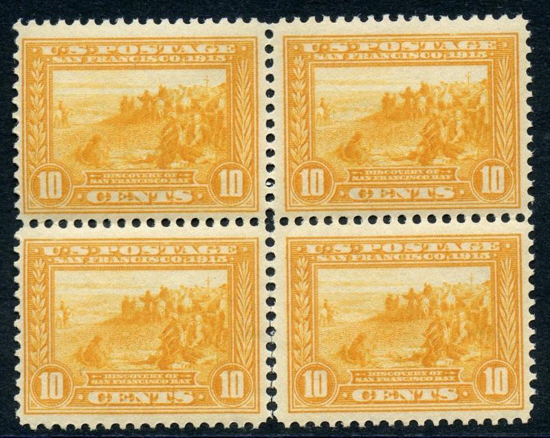 UNITED STATES SCOTT #400  BLOCK MINT  NEVER HINGED SEPARATION BETWEEN BOTOM TWO