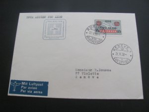 SWITZERLAND 1938 AIRMAIL COVER XF TO GENEVE (260)