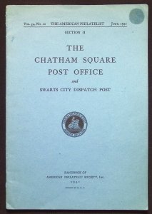 The Chatham Square Post Office and Swarts City Dispatch Post (1941)