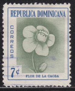 Dominican Republic 491  Mahogany Flower 1957