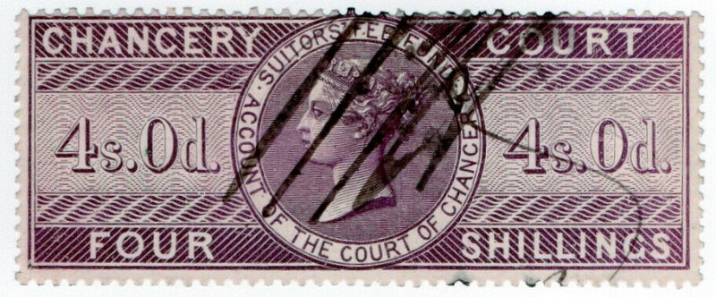 (I.B) QV Revenue : Chancery Court 4/- (1857)