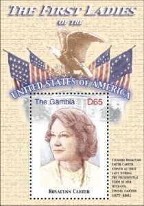 GAMBIA FIRST LADIES OF THE UNITED STATES - ROSALYNN CARTER S/S MNH