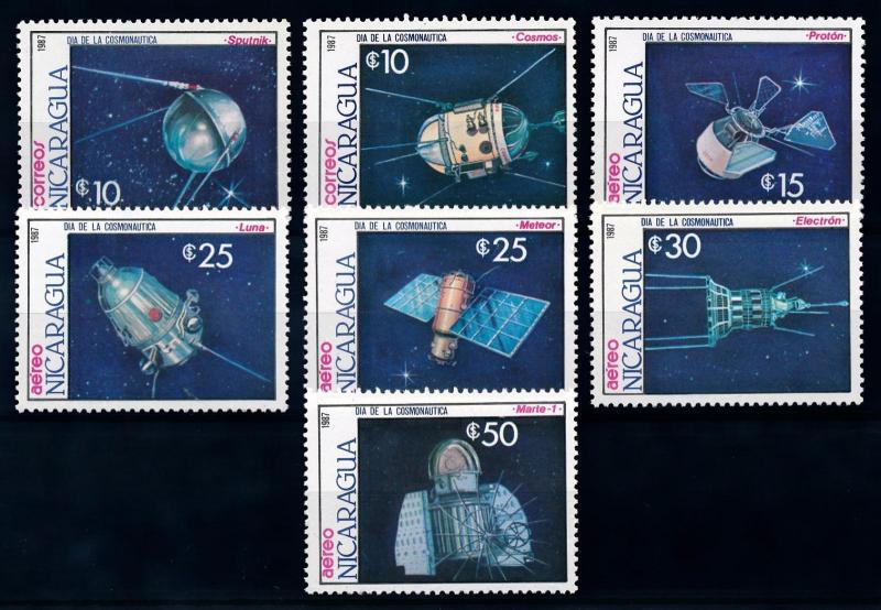 [66099] Nicaragua 1987 Space Travel Weltraum  MNH