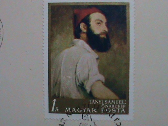 ​HUNGARY-1967-FDC FAMOUS PAINTING-SAMUEL LANYI-BY LANYI SAMUEL MNH FDC VF