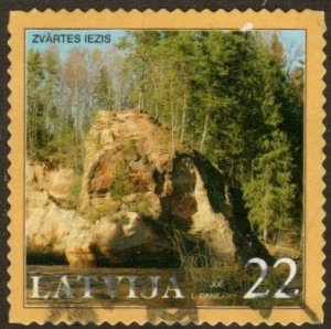 Latvia 643 - Used - 22s Zvartes Lezis (2006) (cv 0.60)