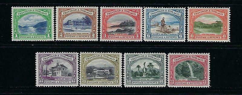 TRINIDAD & TOBAGO SCOTT #34-42 1935-37 PICTORIALS-  MINT EXTRA  LIGHT HINGED