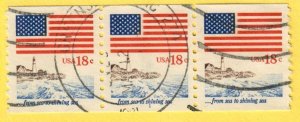 US #1891 Flag and Anthem Used plate number coil PNC3 #1