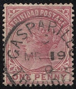 TRINIDAD 1883  Sc 69  1d  Used, Scarce GASPARILLO postmark/cancel