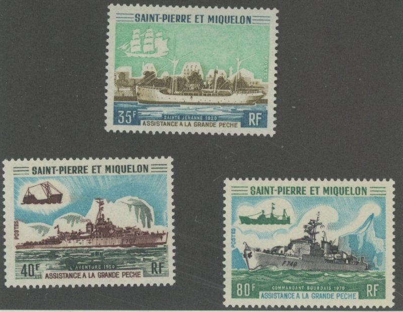 St. Pierre & Miquelon 409-11 * mint LH (2107 376)