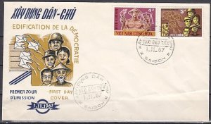 Vietnam, Scott cat 317-318 ONLY. National Day Elections. First day cover. ^