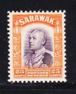 Album Treasures  Sarawak Scott # 126  25c Sir Charles Vyner Brooke  Mint LH