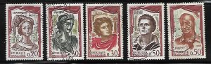 France -  5th World Congress of the IFA - Scott #997-1001 - F-VF - Used